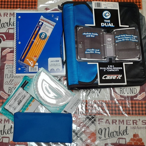 6 Piece Lot of School Supplies - Picture 1 of 2